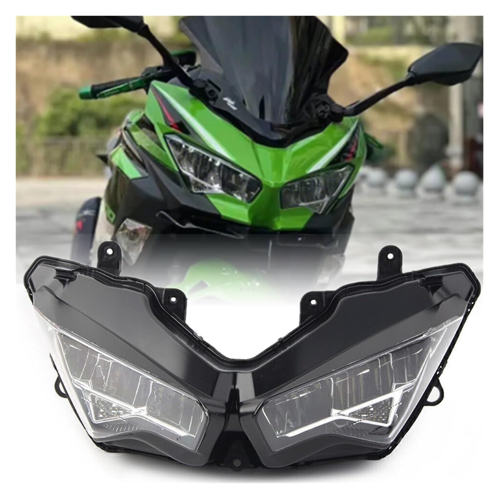 Amazon.com: DoomaN Faro delantero para motocicleta compatible con